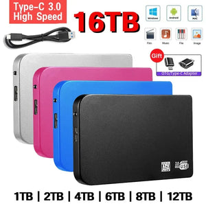 High-Speed SSD 1TB External Hard Disk USB3.0