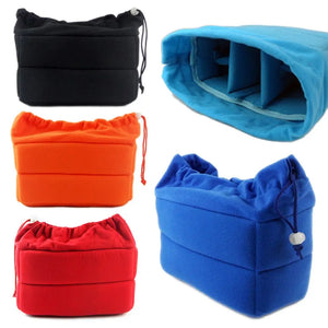 Camera Lens Case Partition Padded Bag