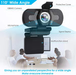 Load image into Gallery viewer, Wide Angle Autofocus Webcam with Built-in Microphone 1080P HD
