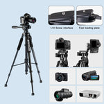 Load image into Gallery viewer, 55” Travel Camera Tripod Aluminum Stand for DSLR/SLR
