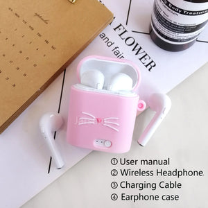 CuteTWS Wireless Headphones Bluetooth 5.0 Earphones