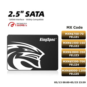 KingSpec SATA SSD 1TB Internal Hard Drive