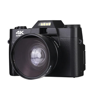 Digital Camera with Flip Screen - AEVYVKV Professional 4K WiFi