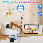 Load image into Gallery viewer, 5 Inch Baby Monitor with Camera - Night Vision
