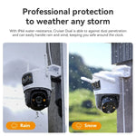 Load image into Gallery viewer, Home Security Camera Dual Lens Outdoor
