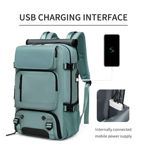 Waterproof Business Laptop Backpack - USB Port